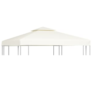 

Vidaxl Gazebo Cover Canopy Replacement 310 G / M Cream White 3 X 3 M