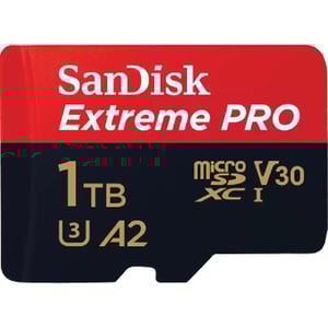 

Sandisk Memory Card Extreme Pro MicroSDXC UHS I 1TB Red/Black SDSQXCD-1T00-GN6MA