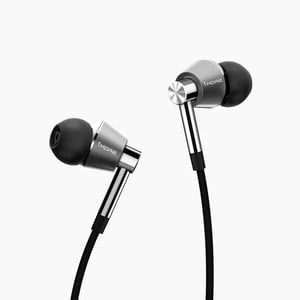 1more E1001 Tripler Driver In-ear Headphones Two Balanced + One Dynamic Driver Delivery And Superior Sound Quality 3.5mm Plug | 99db Sensitivity | 32 Impedance - Silver