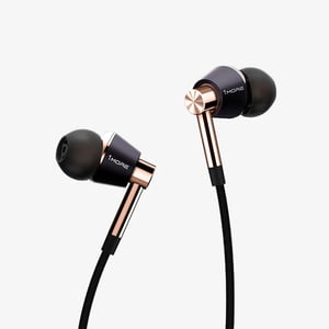 1more E1001 Tripler Driver In-ear Headphones Two Balanced + One Dynamic Driver Delivery And Superior Sound Quality 3.5mm Plug | 99db Sensitivity | 32 Impedance - Gold