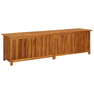 Vidaxl Garden Storage Box 200x50x58 Cm Solid Acacia Wood