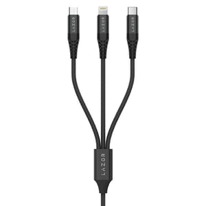 

Lazor Titan 3-in-1 Fast Charging Cable 1.2m Black