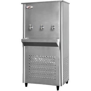 Milton Stainless Steel Water Cooler 3 Tap 45 Gallons With Full Stainless-steel Body & 3 Push Button Taps For Chilled Water With Built-in Cooling Function Ml45t3d1 Brand Warranty 1 Year Full.
