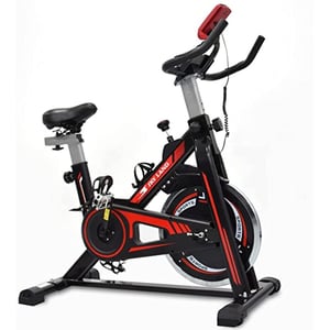 

Skyland Spin Bike For Home Cardio And Strength Training Workouts With Adjustable Seat N Handle, Exercise Bike Em-1561