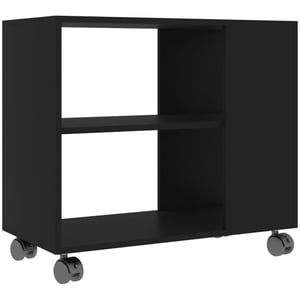 

Vidaxl Side Table Black 70x35x55 Cm Engineered Wood