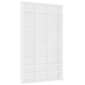 

Vidaxl Cd Cabinet White 102x16x177.5 Cm Engineered Wood