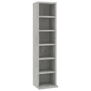 Vidaxl Cd Cabinet Concrete Grey 21x20x88 Cm Engineered Wood