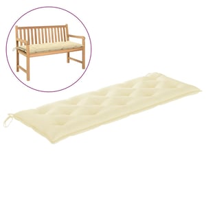 

Vidaxl Garden Bench Cushion Cream White 150x50x7 Cm Fabric