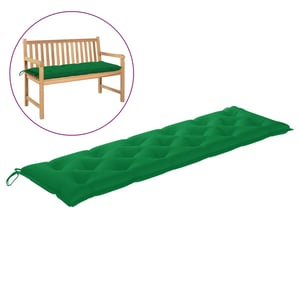 

Vidaxl Garden Bench Cushion Green 180x50x7 Cm Fabric