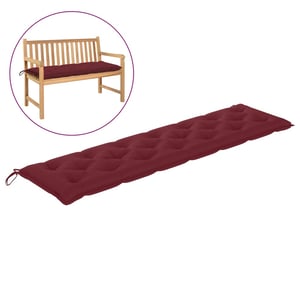 

Vidaxl Garden Bench Cushion Wine Red 200x50x7 Cm Fabric