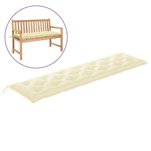 

Vidaxl Garden Bench Cushion Cream White 200x50x7 Cm Fabric