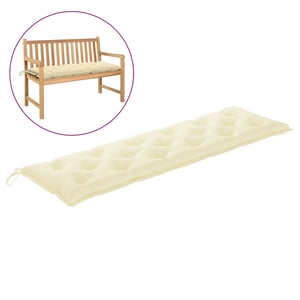 

Vidaxl Garden Bench Cushion Cream White 180x50x7 Cm Fabric