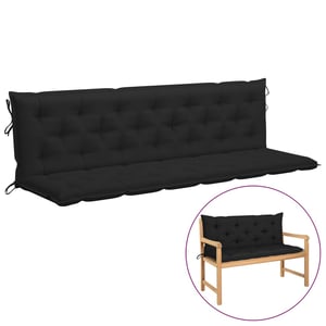 Vidaxl Cushion For Swing Chair Black 200 Cm Fabric