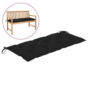 

Vidaxl Garden Bench Cushion Black 120x50x7 Cm Fabric