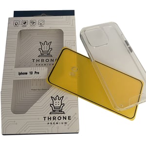 

Throne Premium Back Case With Screen Protector Clear Apple iPhone 13 Pro