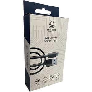 

Throne Premium USB-C To USB-A Cable 1m White