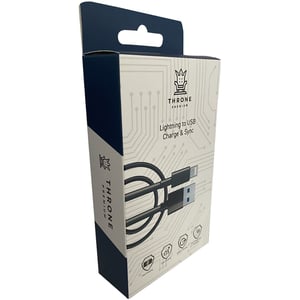 

Throne Premium USB-A To Lightning Cable 1m White