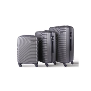

Para John Lightweight 3-pieces Abs Hard Side Travel Luggage Trolley Bag Set With Lock For Unisex Hard Shell Strong