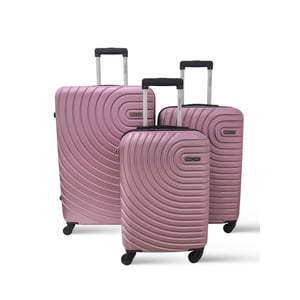 

Para John Lightweight 3-pieces Abs Hard Side Travel Luggage Trolley Bag Set With Lock For Unisex Hard Shell Strong