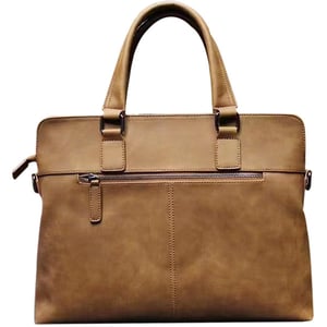 Trands Leather Laptop Bag Brown 14inch