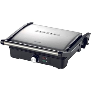 Kenwood Contact Grill with Non-Stick Plates, Silver – HGM31.000SI