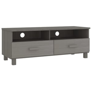 

vidaXL TV Cabinet HAMAR Light Grey 106x40x40 cm Solid Wood Pine