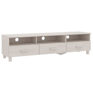 

vidaXL TV Cabinet HAMAR White 158x40x40 cm Solid Wood Pine