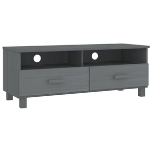 

vidaXL TV Cabinet HAMAR Dark Grey 106x40x40 cm Solid Wood Pine