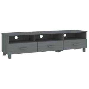 

vidaXL TV Cabinet HAMAR Dark Grey 158x40x40 cm Solid Wood Pine