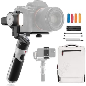 Zhiyun Crane M2s Gimbal Stabilizer For Mirrorless Camera Action Camera And Smartphone, Upgrade With Integrated Fill Light(combo With Trendy Bag)