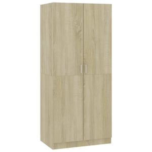 

Vidaxl Wardrobe Sonoma Oak 80x52x180 Cm Engineered Wood