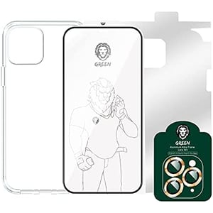 

Green Lion 4 In 1 360 Protection Pack For Iphone 12 / 12 Pro ( 6.1" ) - Gold