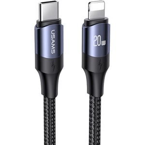 

Usams USB-C To Lightning Cable 2m Black
