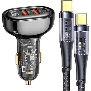 

Usams BXLACCTC01 Car Charger Kit Transparent