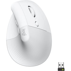 Logitech Lift Vertical Ergonomic Mouse Off White