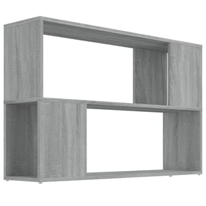 

vidaXL Book Cabinet Grey Sonoma 100x24x63 cm Engineered Wood