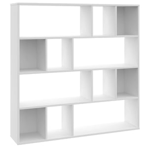 

vidaXL Room Divider/Book Cabinet White 110x24x110 cm Engineered Wood