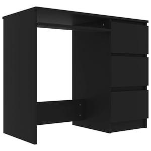 

vidaXL Desk Black 90x45x76 cm Engineered Wood