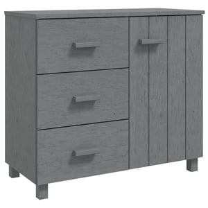 

vidaXL Sideboard HAMAR Dark Grey 90x40x80 cm Solid Pinewood