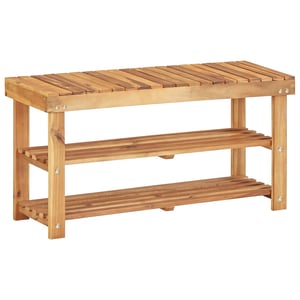 

vidaXL Shoe Rack 90x32x46 cm Solid Acacia Wood