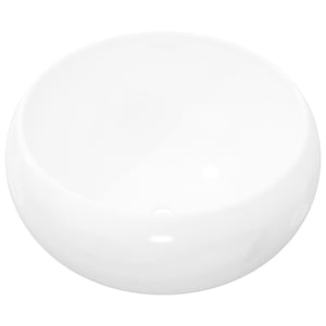 Vida Xl vidaXL Basin Round Ceramic White 40x15 cm