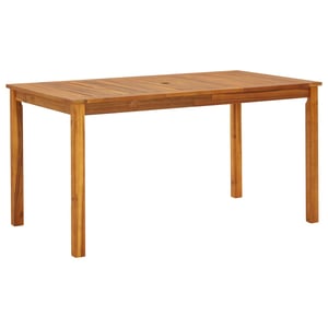 

vidaXL Garden Table 140x80x74 cm Solid Acacia Wood