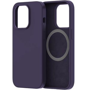 

Protect Silicon Magsafe Case Purple With Screen Protector iPhone 14 Pro