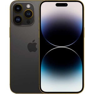 

Merlin Craft Apple iPhone 14 Pro Max 256GB 24K Edge Of Gold Series Black