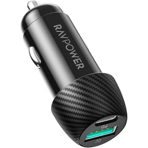 

Ravpower 2-Port Car Charger Black