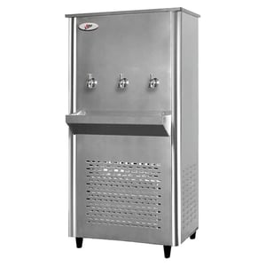 

Milton Water Cooler 3 Tap 65 Gallons With Full Stainless Steel Body Taps For Chilled Water With Built-in Cooling Function Color Silver Model - ML65T3D1 -1 Year Full & 5 Year Compressor Warranty.