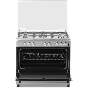 Admiral Gas Cooker 60*90 Button Ignition Cast Iron ADGC9060SF Silver