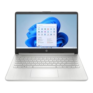 

HP (2021) Laptop - 12th Gen / Intel Core i3-1125G4 / 14inch HD / 256GB SSD / 8GB RAM / Windows 11 Home / English & Arabic Keyboard / Natural Silver / Middle East Version - [14S-DQ2223NE]