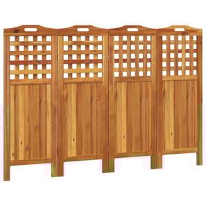 

vidaXL 4-Panel Room Divider 162x2x115 cm Solid Wood Acacia