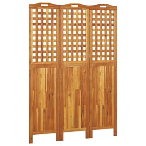 

vidaXL 3-Panel Room Divider 121.5x2x180 cm Solid Wood Acacia